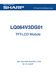 DataSheet LQ064V3DG01 pdf