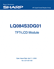 DataSheet LQ084S3DG01 pdf