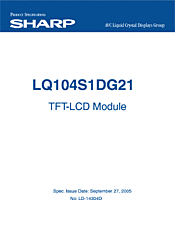 DataSheet LQ104S1DG21 pdf