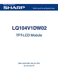 DataSheet LQ104V1DW02 pdf