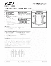 DataSheet Si8431-A-IS pdf