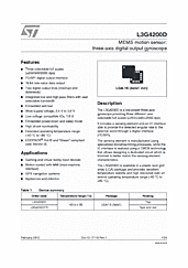 DataSheet L3G4200D pdf