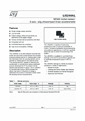 DataSheet LIS244AL pdf