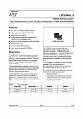 DataSheet LIS244ALH pdf