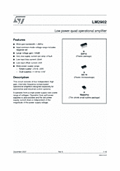 DataSheet LM2902 pdf