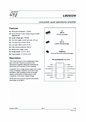DataSheet LM2902W pdf