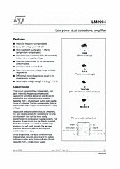 DataSheet LM2904 pdf