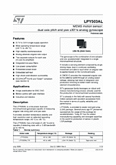 DataSheet LPY503AL pdf