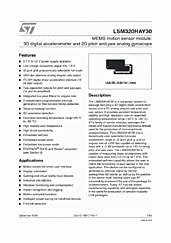 DataSheet LSM320HAY30 pdf