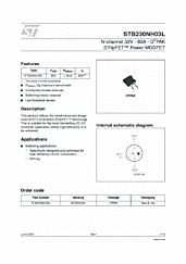 DataSheet STB230NH03L pdf