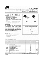 DataSheet STD30NF06L pdf