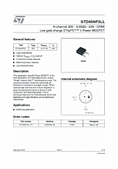 DataSheet STD40NF3LL pdf