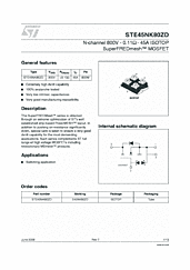 DataSheet STE45NK80ZD pdf