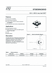 DataSheet STGE50NC60VD pdf