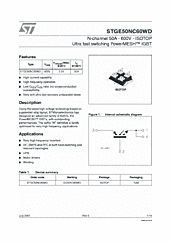 DataSheet STGE50NC60WD pdf