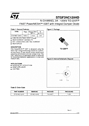 DataSheet STGF3NC120HD pdf