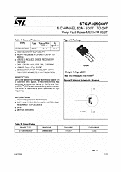 DataSheet STGW40NC60V pdf