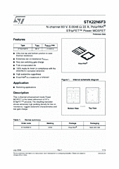 DataSheet STK22N6F3 pdf
