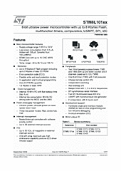 DataSheet STM8L101 pdf