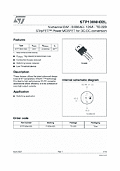 DataSheet STP130NH02L pdf