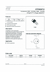 DataSheet STP80NF12 pdf