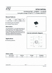 DataSheet STS11NF30L pdf