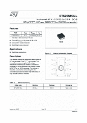 DataSheet STS25NH3LL pdf