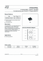 DataSheet STS4C3F60L pdf