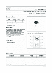 DataSheet STS4DNF30L pdf