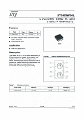 DataSheet STS4DNF60L pdf