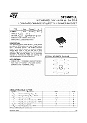 DataSheet STS9NF3LL pdf