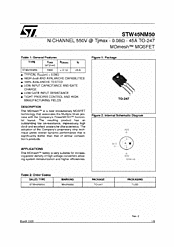 DataSheet STW45NM50 pdf