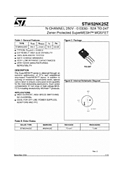 DataSheet STW52NK25Z pdf