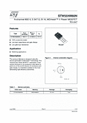 DataSheet STW55NM60N pdf