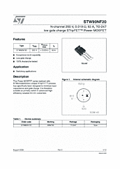 DataSheet STW90NF20 pdf