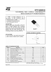 DataSheet STY140NS10 pdf