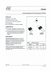 DataSheet T810H-6T pdf