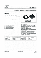 DataSheet TDA7491HV pdf