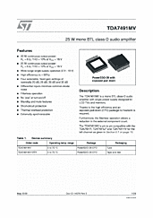 DataSheet TDA7491MV pdf