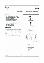 DataSheet TL062 pdf