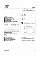 DataSheet TS921 pdf