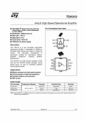 DataSheet TSH310 pdf