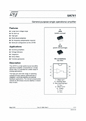 DataSheet UA741 pdf