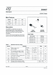 DataSheet Z00607MA pdf