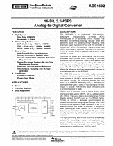 DataSheet ADS1602 pdf