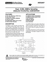 DataSheet ADS2807 pdf