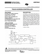 DataSheet ADS7843 pdf