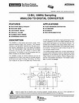 DataSheet ADS804 pdf