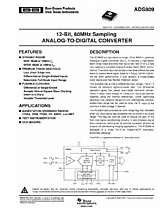 DataSheet ADS809 pdf