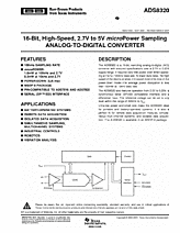 DataSheet ADS8320 pdf